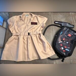 SOLD Women Ghostbusters Sz: 4X, Dress Costume, Belt, Name Badge, Backpack/Gun